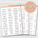 US Holiday Script Planner Stickers | F14 | S-031