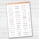US Holiday Script Planner Stickers | F14 | S-031