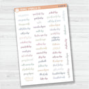 US Holiday Script Planner Stickers | F15 | S-035