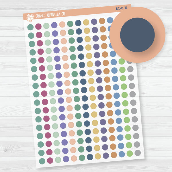 NP-Erin Condren 6mm Circles Planner Stickers | Clear Matte | EC-016-CM