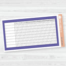 A5 Habit Tracker Dashboard Planner Stickers | EC Palette Jan to June | F19 | ECP-126-ECP-131