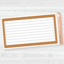 A5 Lined Dashboard Planner Stickers | EC Palette July to Dec | F19 | ECP-144-ECP-149