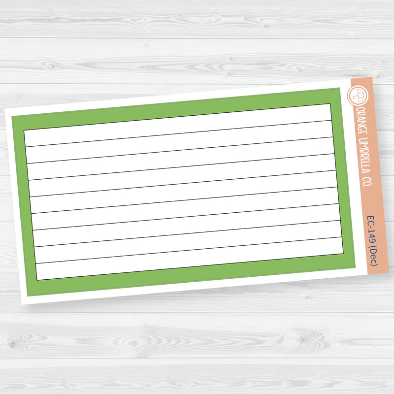 A5 Lined Dashboard Planner Stickers | EC Palette July to Dec | F19 | ECP-144-ECP-149