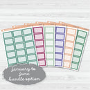 NP-Half Box Label Planner Stickers | Erin Condren Evolve Palette | EC-041-046