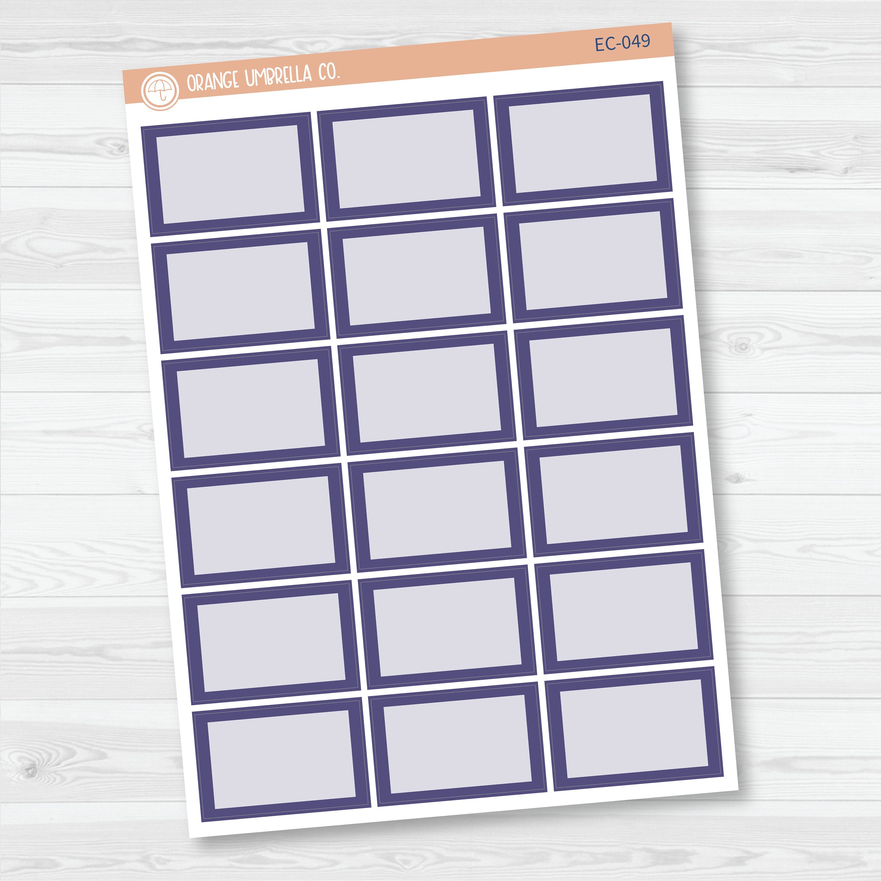 NP-Half Box Label Planner Stickers | for Erin Condren Evolve Palette | EC-047-052