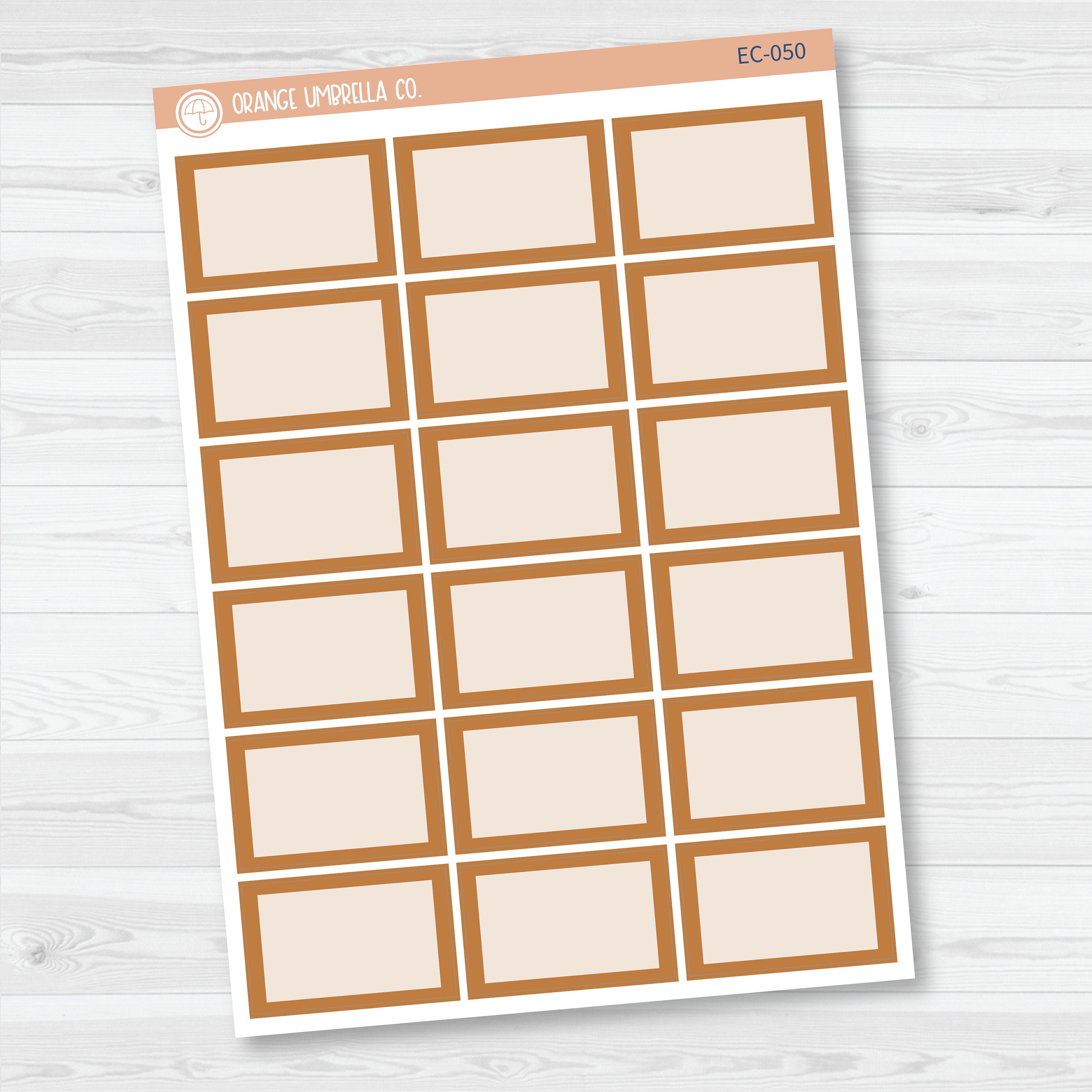NP-Half Box Label Planner Stickers | for Erin Condren Evolve Palette | EC-047-052