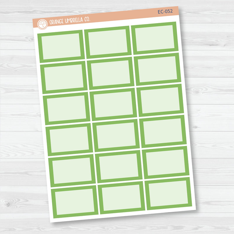 NP-Half Box Label Planner Stickers | for Erin Condren Evolve Palette | EC-047-052