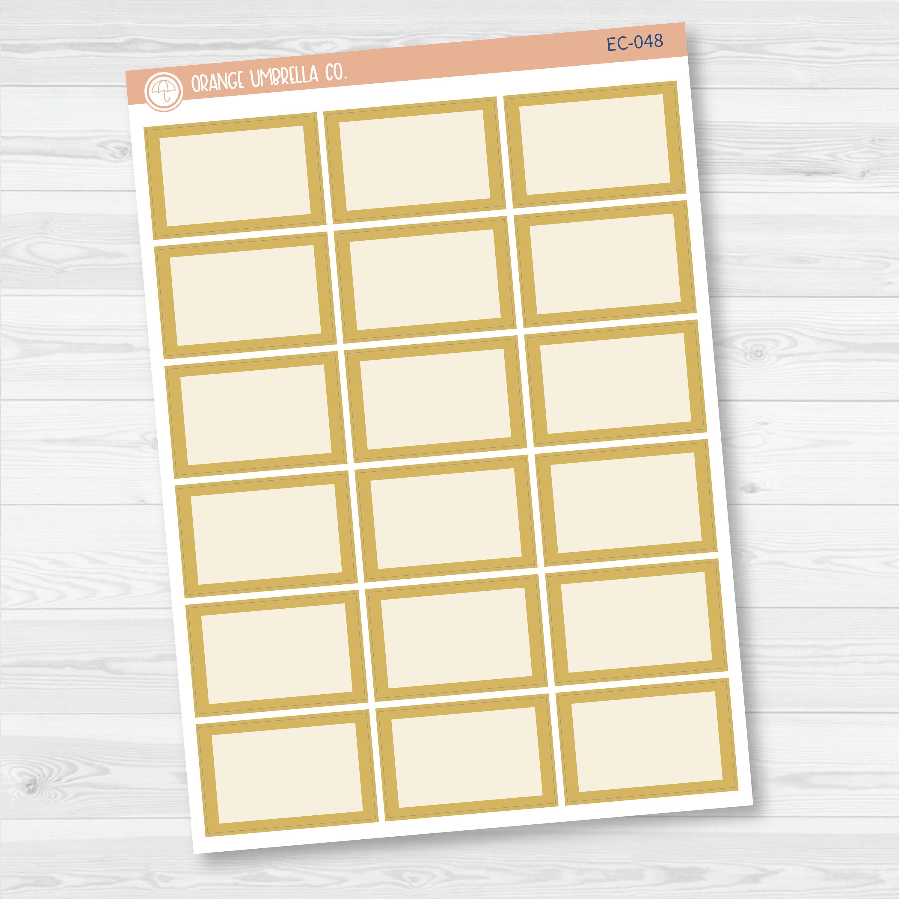 NP-Half Box Label Planner Stickers | for Erin Condren Evolve Palette | EC-047-052