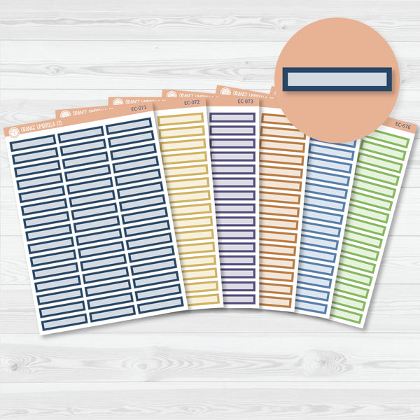 NP-Skinny Label Planner Appointment Stickers | for Erin Condren Evolve Palette | EC-071-076