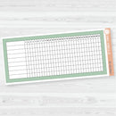 7x9 Habit Tracker Dashboard Planner Stickers | EC Palette Jan to June | ECP-150-ECP-155