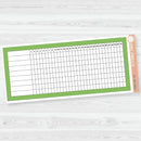 7x9 Habit Tracker Dashboard Planner Stickers | EC Palette July to Dec | ECP-156-ECP-161