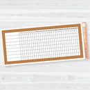 7x9 Habit Tracker Dashboard Planner Stickers | EC Palette July to Dec | ECP-156-ECP-161