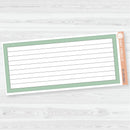 7x9 Lined Box Dashboard Planner Stickers | EC Palette Jan to June | ECP-162-ECP-167