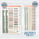 Pink & Green Tropics | Universal Planner Kit | Journal Style Planner Kit Stickers | U-016