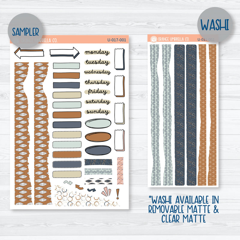 Bohemian Universal Planner Kit | Journal Style Planner Kit Stickers | U-017