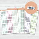 NP-Days of the Week Script Planner Stickers | F19 | Erin Condren Evolve Palette | EC-089-092
