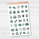 NP-Doodle Icon Planner Stickers | For Erin Condren Evolve Planners | EC-093-098