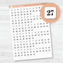 Mini Date Dots | 6 Months Planner Stickers | F19 Print Square | B-735-B