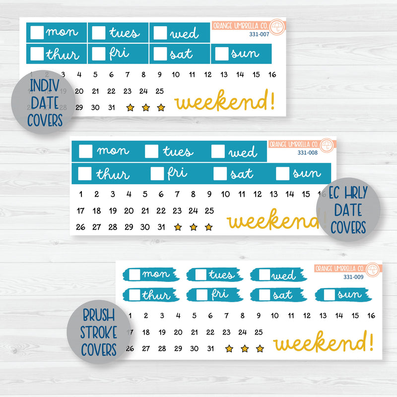 Summer Beachside Party Stickers | Weekly Planner Kit Stickers | Out Of Office | 331-001