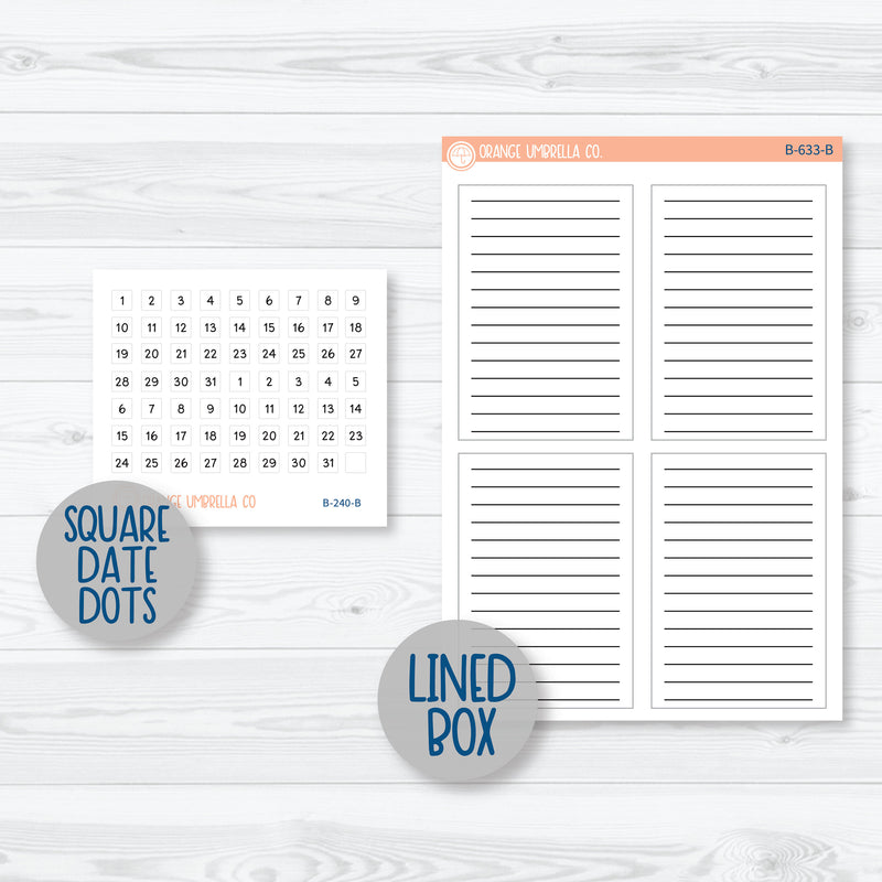 Summer Beachside Party Stickers | A5 Daily Duo Planner Kit Stickers | Out Of Office | 331-121