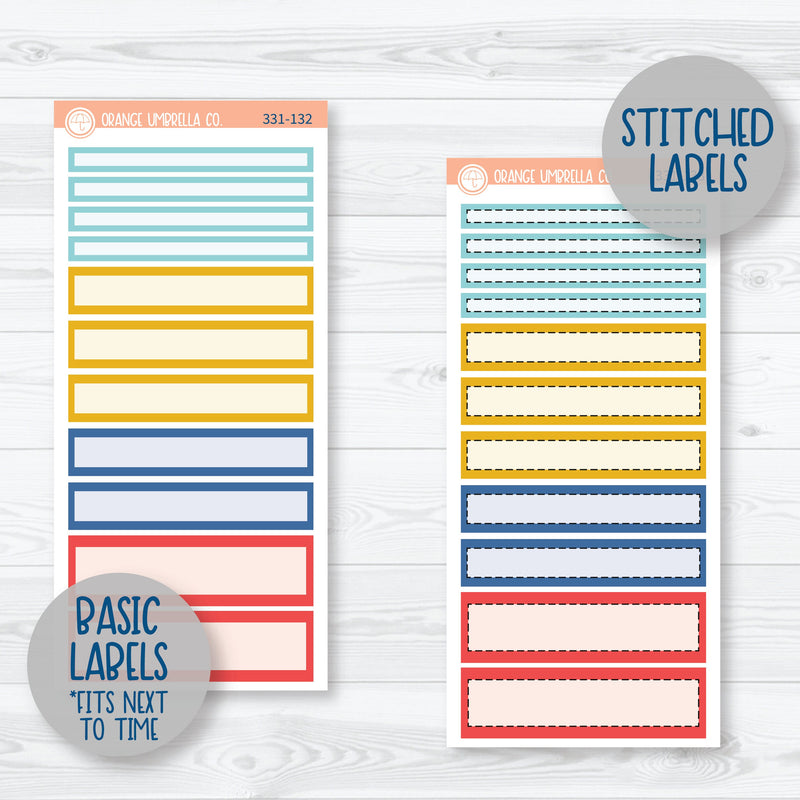 Summer Beachside Party Stickers | 7x9 Daily Duo Planner Kit Stickers | Out of Office | 331-131