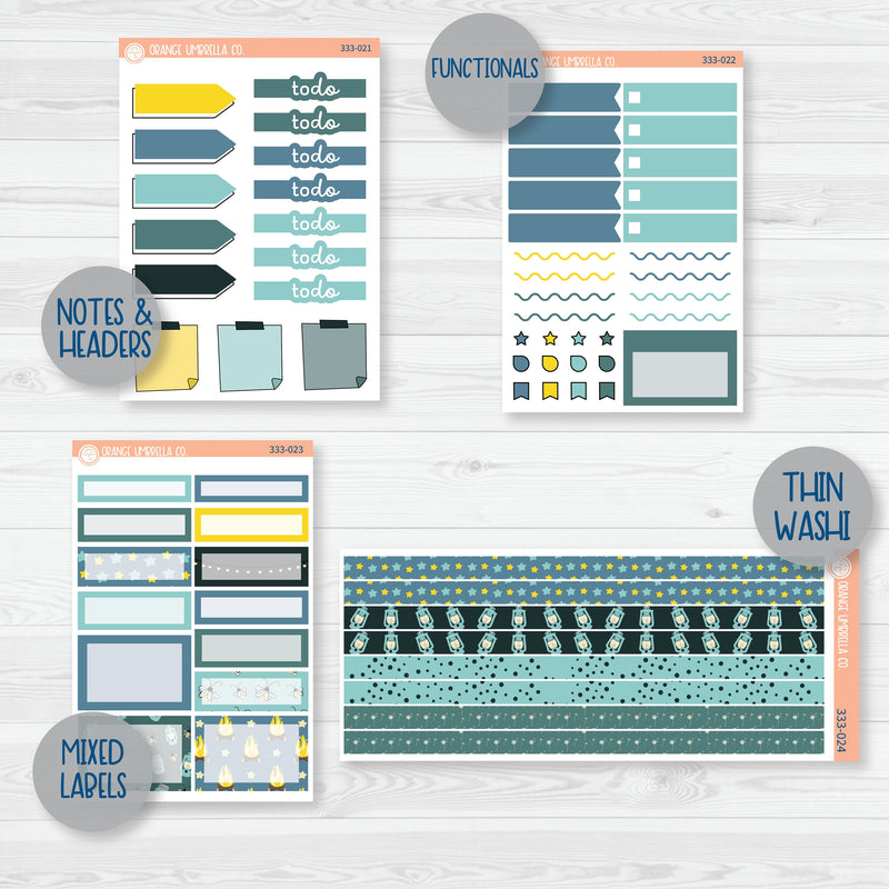 Firefly Summer Night Kit | Weekly Add-On Planner Kit Stickers | Light Up | 333-012