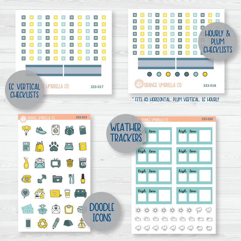 Firefly Summer Night Kit | Weekly Add-On Planner Kit Stickers | Light Up | 333-012