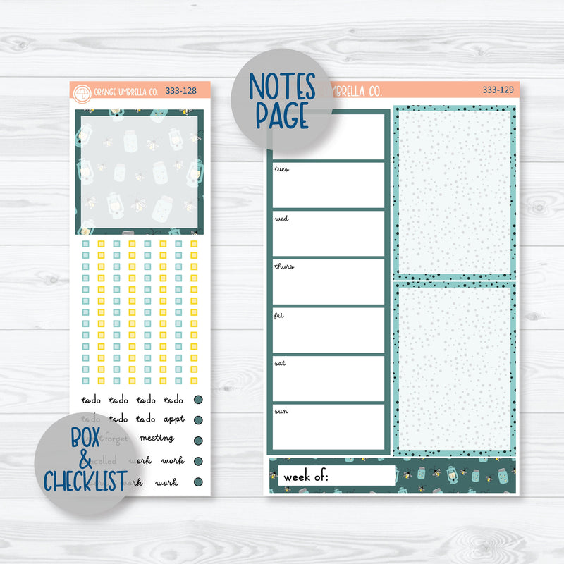 Firefly Summer Night Kit | A5 Daily Duo Planner Kit Stickers | Light Up | 333-121