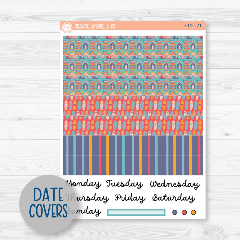 Beachside Vacation Planner Kit | A5 Daily Duo Planner Kit Stickers | Feeling Crabby | 334-121