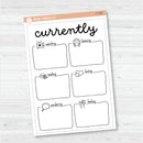 NP-Currently Full Page A5 & 7x9 Deco Planner Stickers Planner Stickers | C-380
