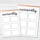 NP-Currently Full Page A5 & 7x9 Deco Planner Stickers Planner Stickers | C-381