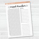 NP-Mood Tracker In Pixels; January start or July Start Full Page A5 & 7x9 Size Deco Planner Stickers | C-386-387