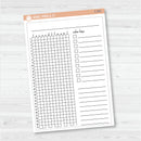 NP-Blank Tracker; January start or July Start Full Page A5 & 7x9 Size Deco Planner Stickers | C-390-391