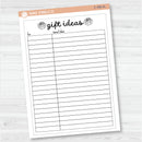 NP-Gift Ideas Tracker Full Page A5 & 7x9 Deco Planner Stickers | C-396