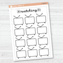 NP-Watching\To WatchTracker Full Page A5 & 7x9 Size Deco Planner Stickers | C-398-399