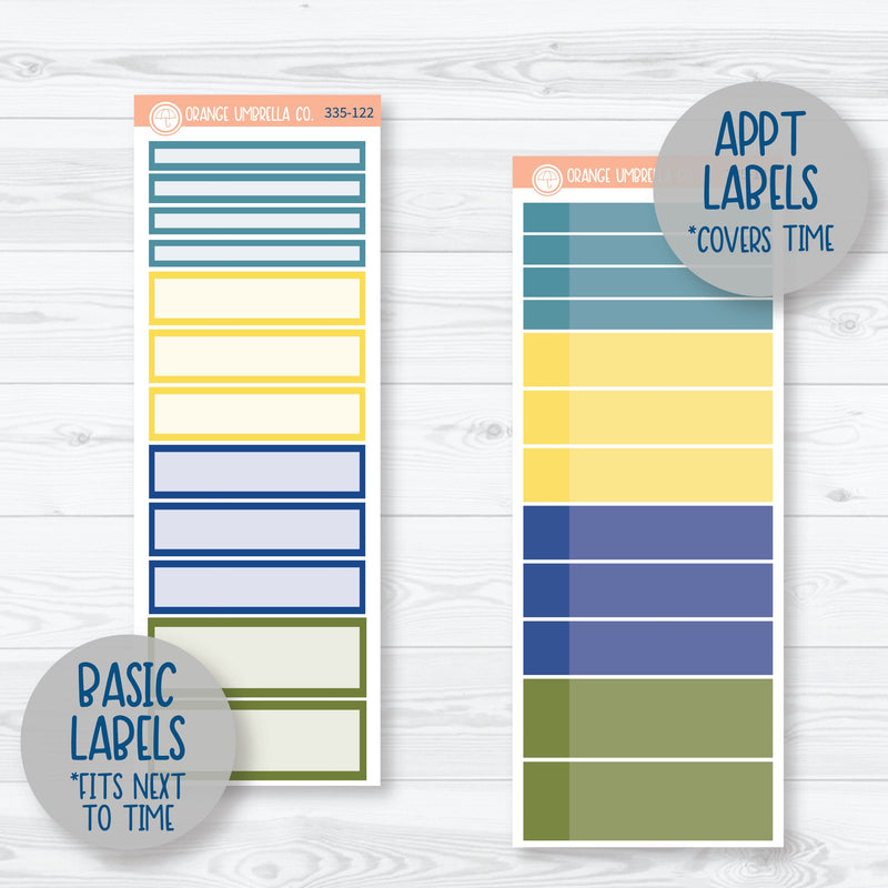 Summer Lemons Kit | A5 Daily Duo Planner Kit Stickers | Italian Villa | 335-121