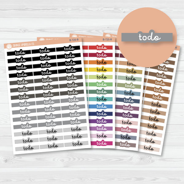 To Do Appointment Headers Planner Stickers | FC16 | B-725