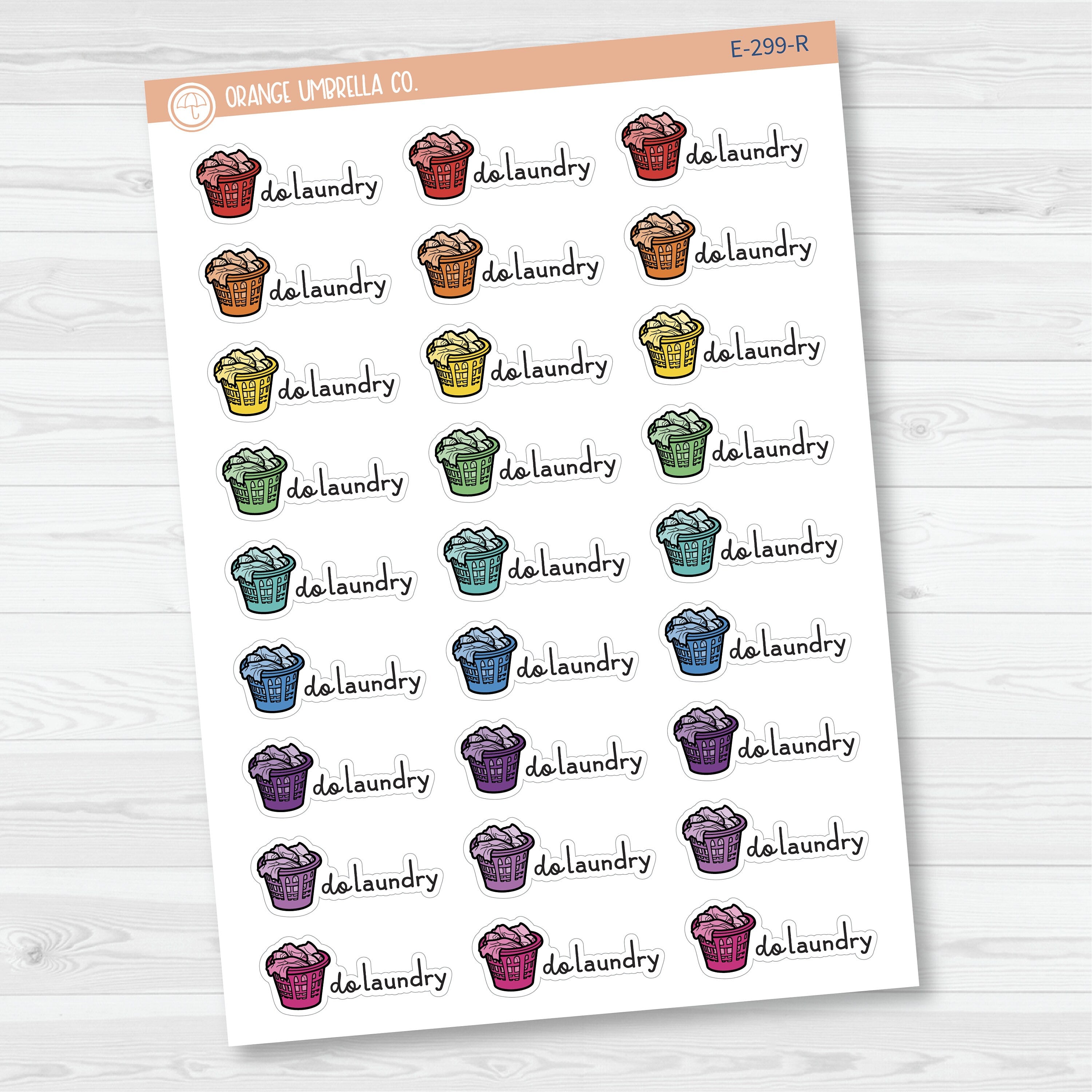 Do Laundry Planner Stickers | F16 | E-299