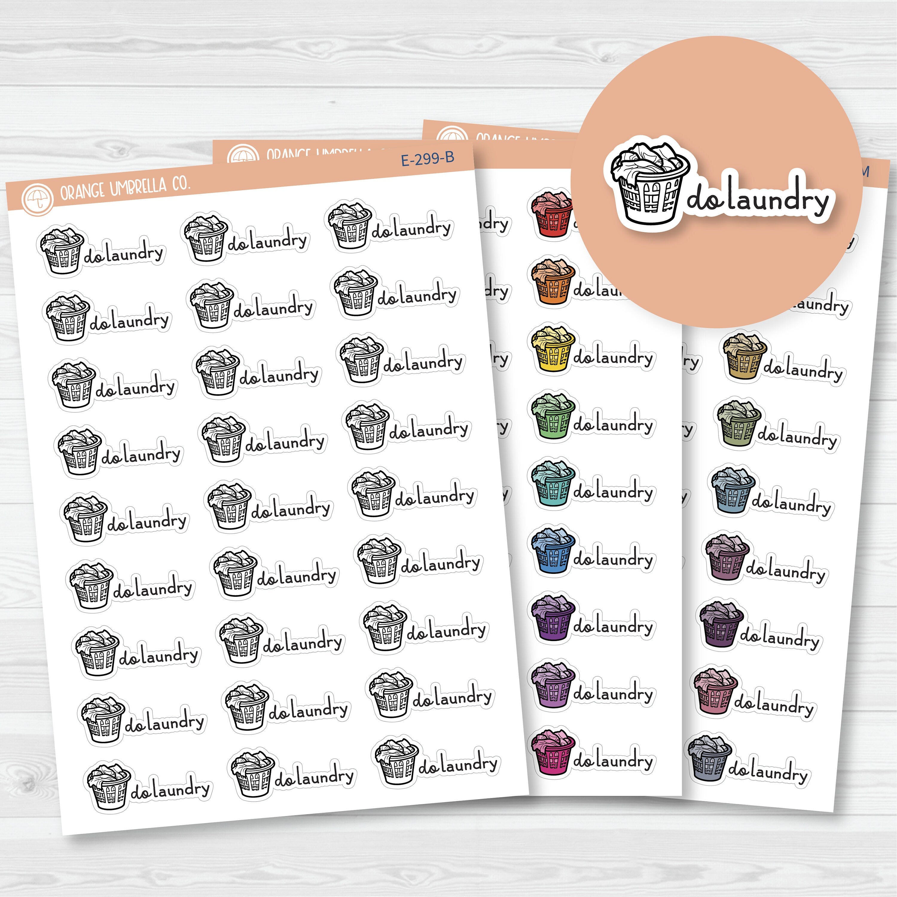 Do Laundry Planner Stickers | F16 | E-299