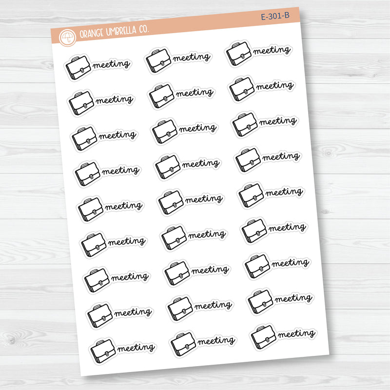 Meeting Planner Stickers | F16 | E-301