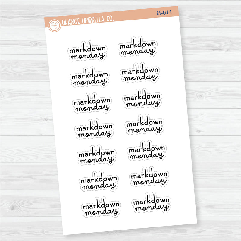 OUC Special Promotions Planner Stickers | F16 | M-011-M-012