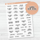 NP-School Related Holiday Mini Script Planner Stickers | F13 | Clear Matte | S-050-BCM