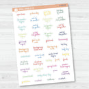 NP-School Related Holiday Mini Script Planner Stickers | F14 | S-052