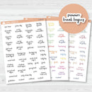 NP-School Related Holiday Mini Script Planner Stickers | F14 | S-052