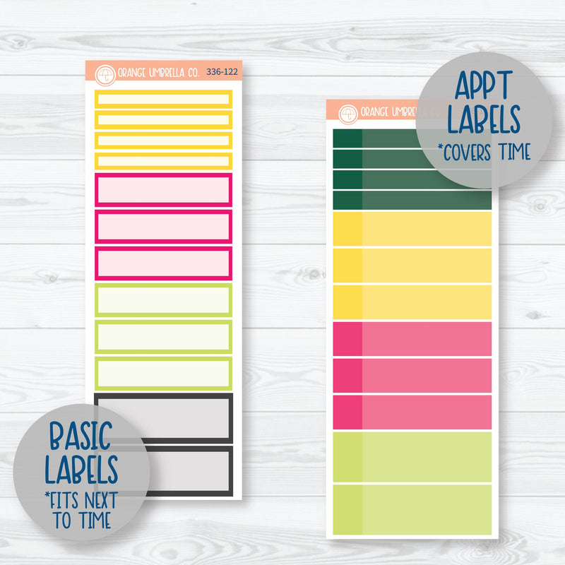 Summer Bird and Drink Kit | A5 Daily Duo Planner Kit Stickers | Birds of Paradise | 336-121