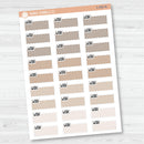 Work Hobonichi Color Stitched Quarter Box Planner Stickers | L-502