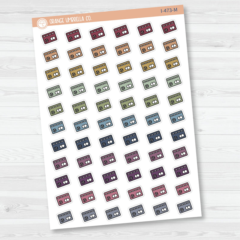 Hand Doodled Credit Card Icon Planner Stickers | I-473