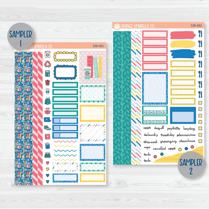 Back To School Kit | Weekly Planner Kit Stickers | School Supplies | 338-001