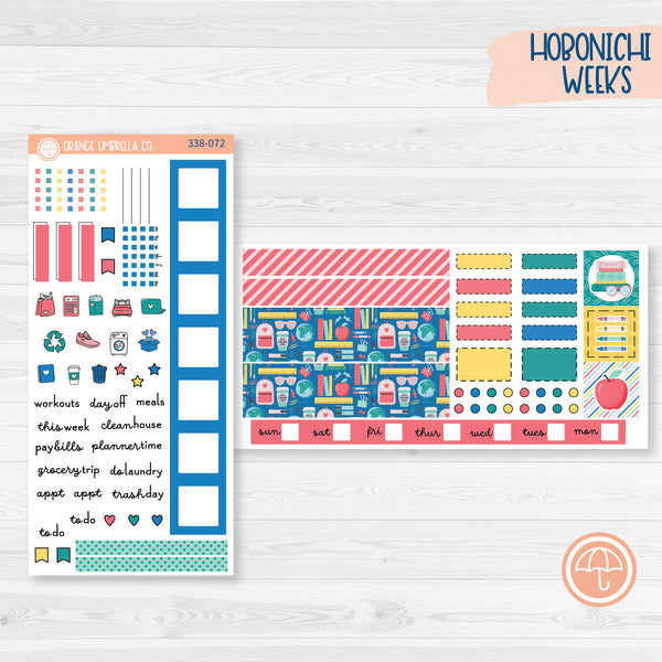 Back To School | Hobonichi Weeks Planner Kit Stickers | School Supplies | 338-071