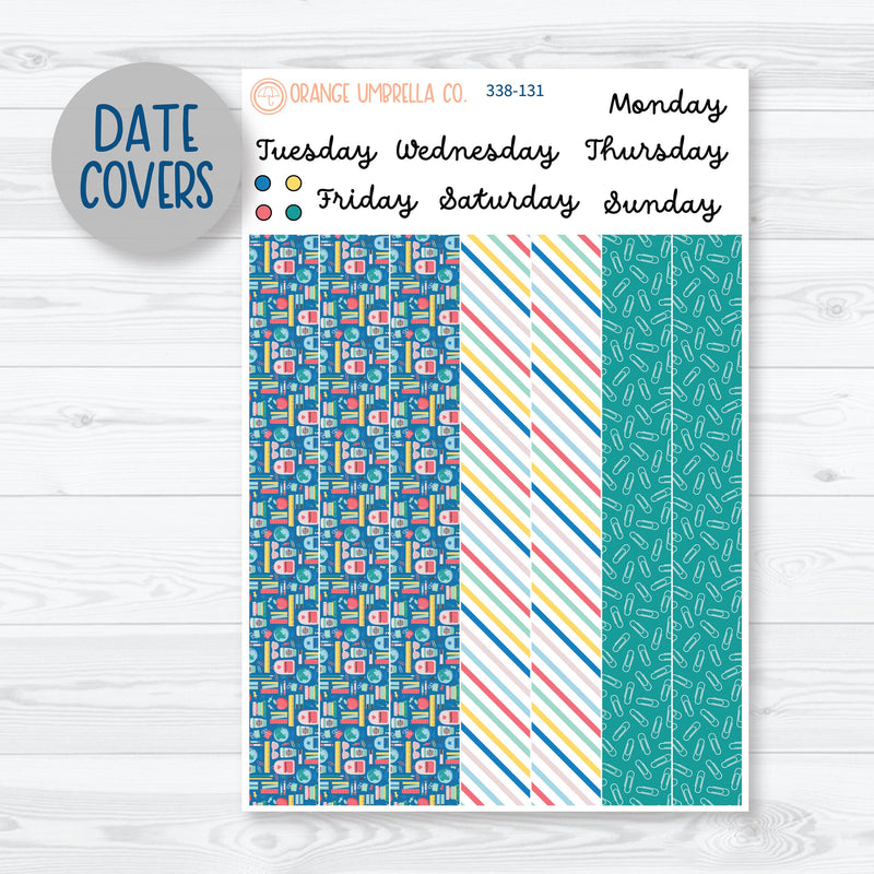 Back To School | 7x9 Daily Duo Planner Kit Stickers | School Supplies | 338-131